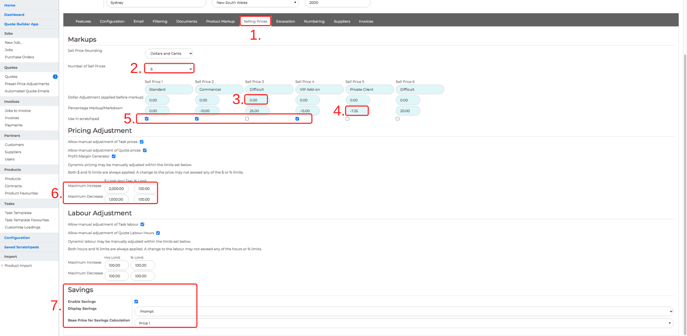 Config Pricing Tiers