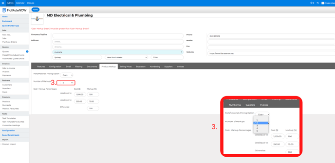 Configure Product Markups 2