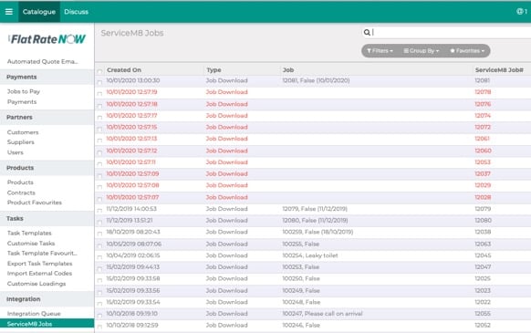 ServiceM8 Job List
