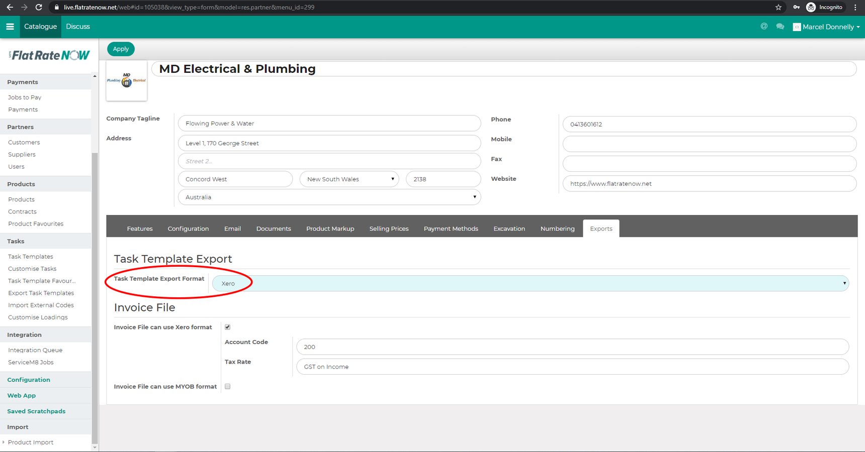 Configuring Your Xero Settings